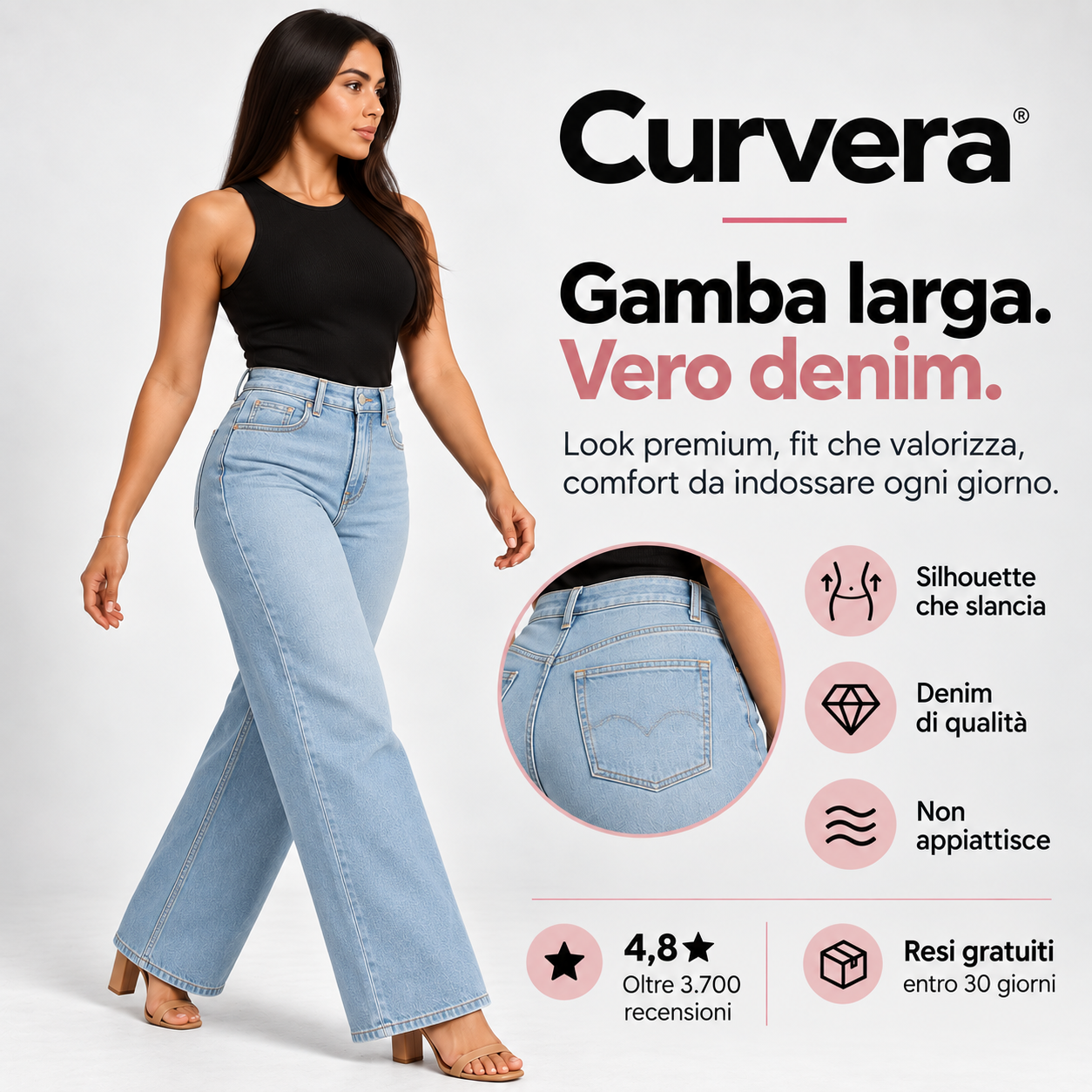 Gamba larga, vero denim!